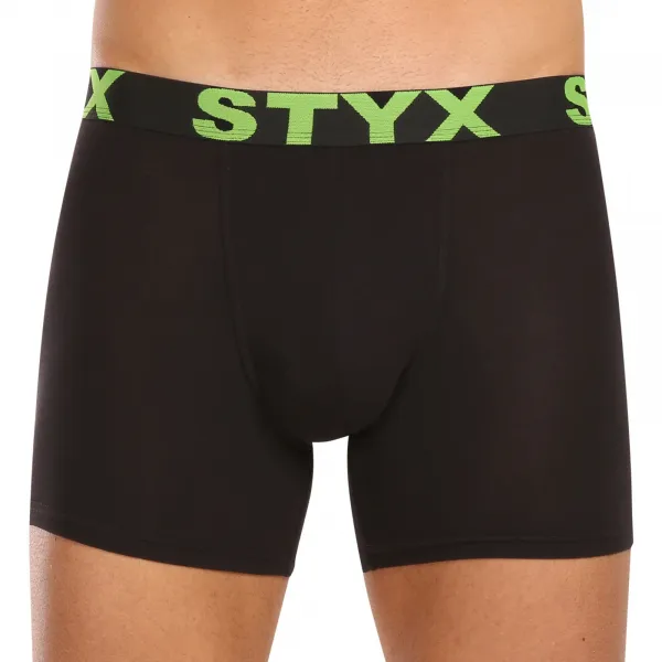 5PACK pánske boxerky Styx long športová guma čierné (5U9602) M, trenky