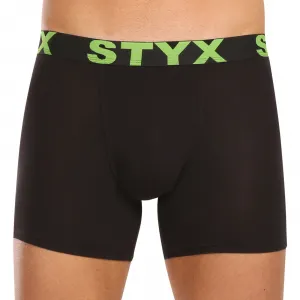 5PACK pánske boxerky Styx long športová guma čierné (5U9602) M, trenky