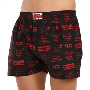 Pánske trenky Styx art klasická guma Valentín texty (A1757) M, trenírky