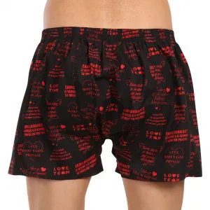 Pánske trenky Styx art klasická guma Valentín texty (A1757) M, trenírky