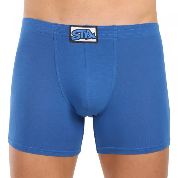 3PACK pánske boxerky Styx long klasická guma modré (3F1167) M, trenky