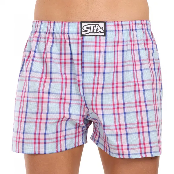 6PACK pánske trenky Styx klasická guma viacfarebné (6A20246836) S, trenírky