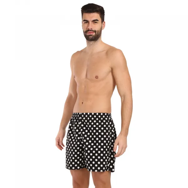 Pánske domáci trenky s vreckami Styx bodky (D1650) S, trenírky