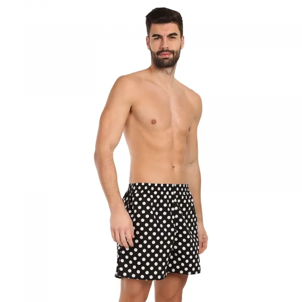 Pánske domáci trenky s vreckami Styx bodky (D1650) S, trenírky