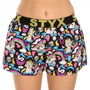 5PACK dámske trenky Styx art športová guma viacfarebné (5T1182492) M, trenírky