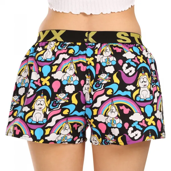 5PACK dámske trenky Styx art športová guma viacfarebné (5T1182492) M, trenírky