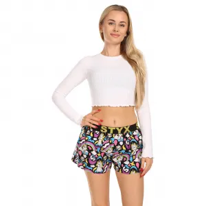 5PACK dámske trenky Styx art športová guma viacfarebné (5T1182492) M, trenírky