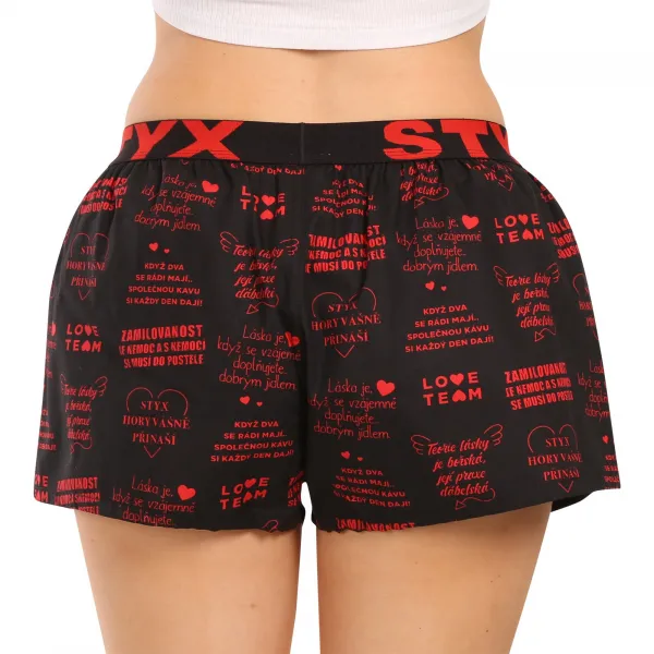Dámske trenky Styx art športová guma Valentín texty (T1757) M, trenírky