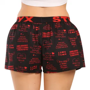 Dámske trenky Styx art športová guma Valentín texty (T1757) M, trenírky