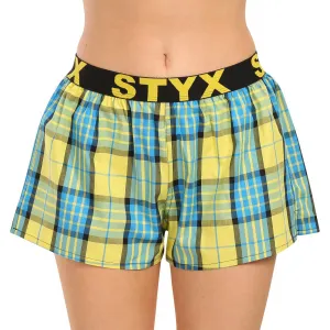 3PACK dámske trenky Styx športová guma viacfarebné (3T10236) M, trenírky