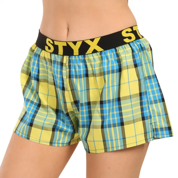 3PACK dámske trenky Styx športová guma viacfarebné (3T10236) M, trenírky
