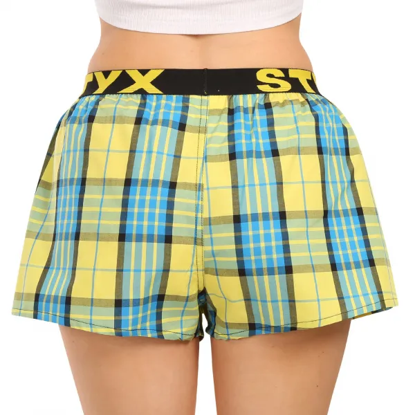 3PACK dámske trenky Styx športová guma viacfarebné (3T10236) M, trenírky