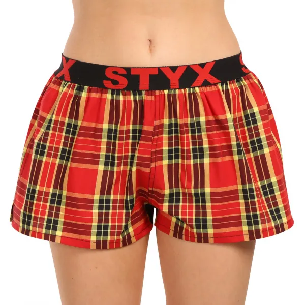 3PACK dámske trenky Styx športová guma viacfarebné (3T100314) S, trenírky