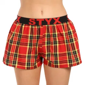 3PACK dámske trenky Styx športová guma viacfarebné (3T100314) S, trenírky