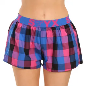 3PACK dámske trenky Styx športová guma viacfarebné (3T10812) S, trenírky