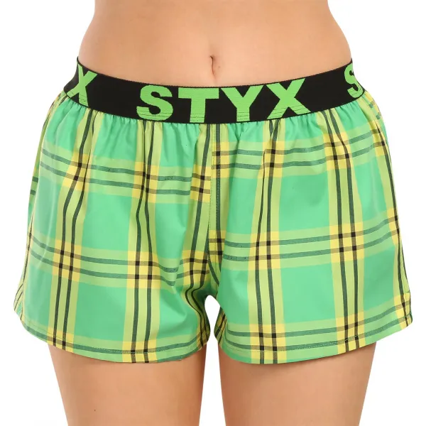 3PACK dámske trenky Styx športová guma viacfarebné (3T100314) S, trenírky