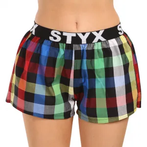 3PACK dámske trenky Styx športová guma viacfarebné (3T10812) S, trenírky