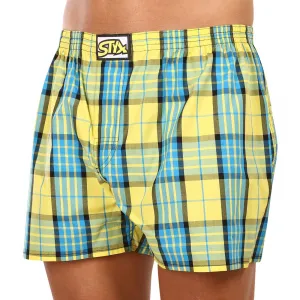 3PACK pánske trenky Styx klasická guma viacfarebné (3A0972) S, trenírky