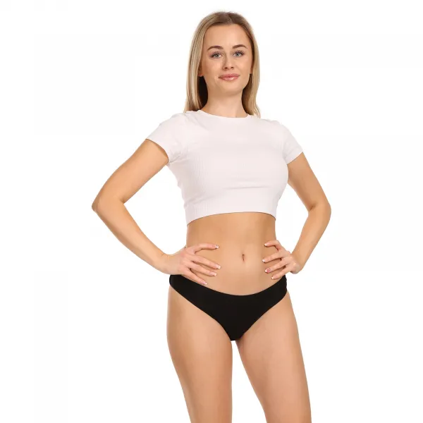 3PACK dámske nohavičky Nedeto čierne (3NK01) S