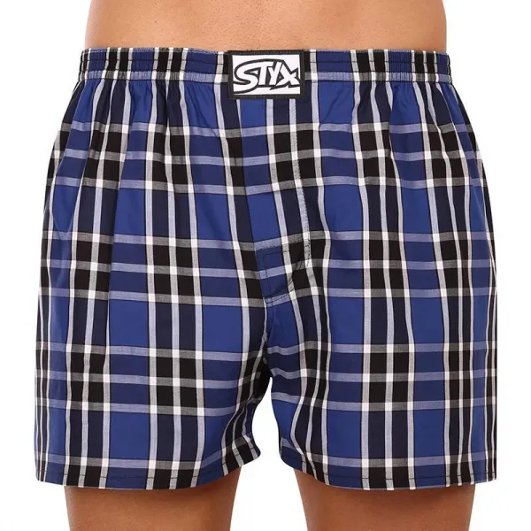 3PACK pánske trenky Styx klasická guma viacfarebné (3A0972) S, trenírky