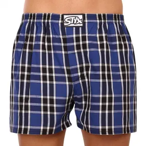3PACK pánske trenky Styx klasická guma viacfarebné (3A0972) S, trenírky