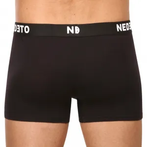 5PACK pánske boxerky Nedeto čierne (5NB001b) S, trenky