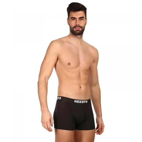 5PACK pánske boxerky Nedeto čierne (5NB001b) S, trenky