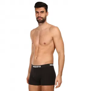 5PACK pánske boxerky Nedeto čierne (5NB001b) S, trenky