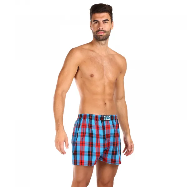 3PACK pánske trenky Styx klasická guma viacfarebné (3A0913) M, trenírky