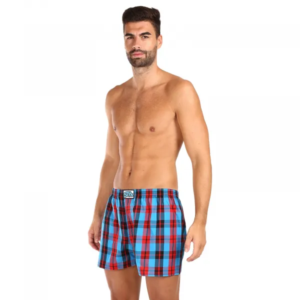 3PACK pánske trenky Styx klasická guma viacfarebné (3A0913) M, trenírky