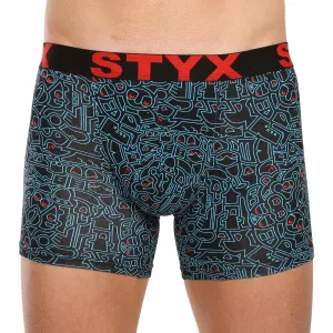 5PACK pánske boxerky Styx long športová guma viacfarebné (5U1267924) M, trenky