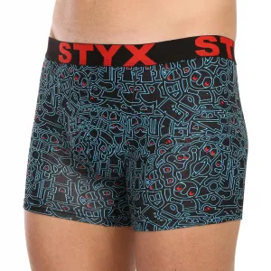 5PACK pánske boxerky Styx long športová guma viacfarebné (5U1267924) M, trenky