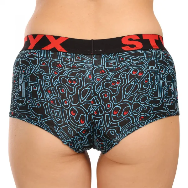 3PACK dámske nohavičky Styx art s nohavičkou viacfarebné (3IN12672) M