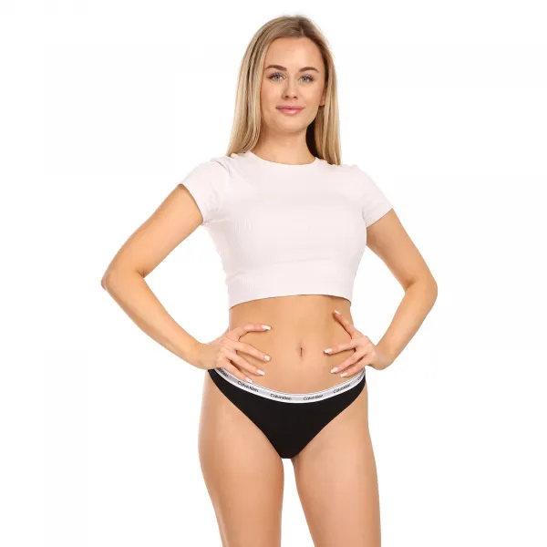 3PACK dámske tangá Calvin Klein čierné (QD5209E-UB1) M