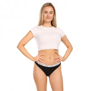 3PACK dámske tangá Calvin Klein čierné (QD5209E-UB1) M