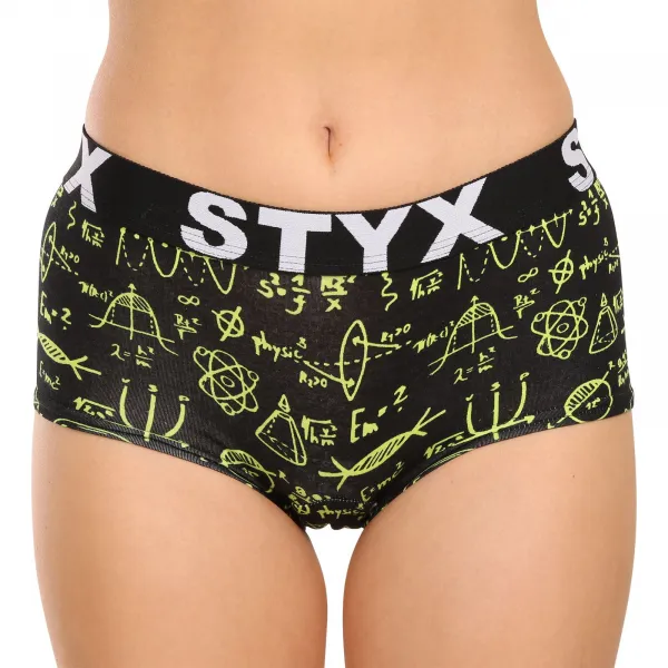 3PACK dámske nohavičky Styx art s nohavičkou viacfarebné (3IN12672) M