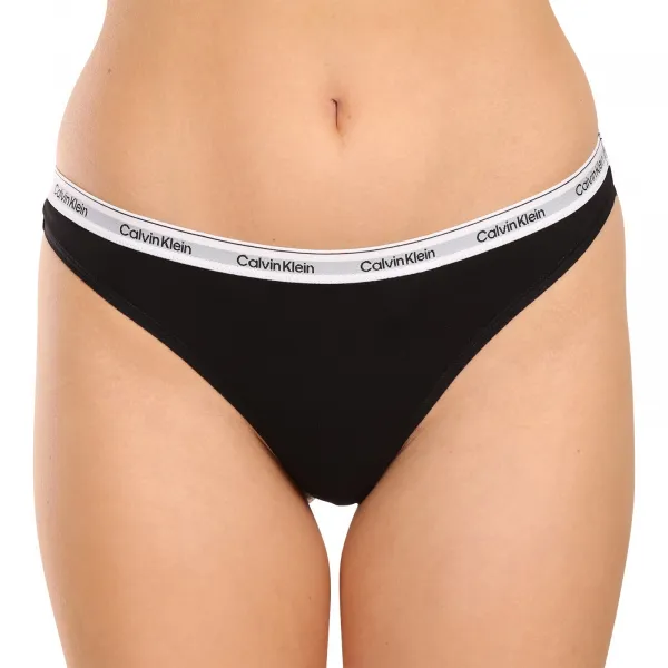 3PACK dámske tangá Calvin Klein čierné (QD5209E-UB1) M