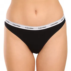 3PACK dámske tangá Calvin Klein čierné (QD5209E-UB1) M