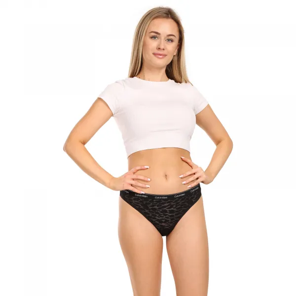 3PACK dámske nohavičky Calvin Klein čierne (QD5069E-UB1) M