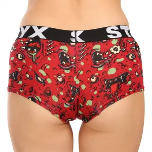 6PACK dámske nohavičky Styx art s nohavičkou viacfarebné (6IN12697124) S