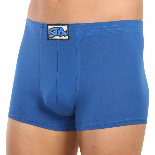 3PACK pánske boxerky Styx klasická guma modré (3Q1167) M, trenky