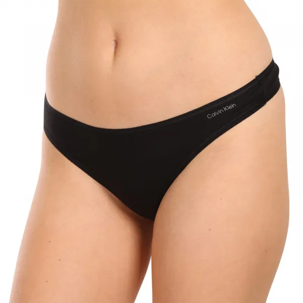 3PACK dámske tangá Calvin Klein čierne (QD5217E-UB1) S