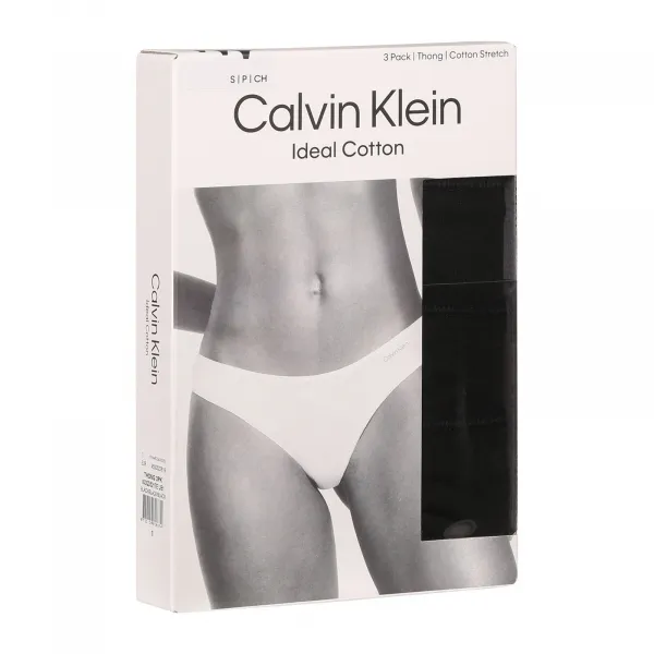 3PACK dámske tangá Calvin Klein čierne (QD5217E-UB1) S