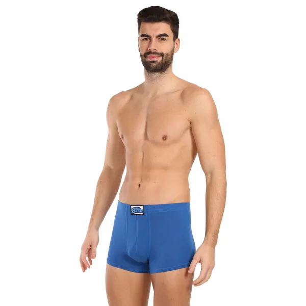 3PACK pánske boxerky Styx klasická guma modré (3Q1167) M, trenky