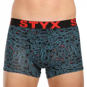 3PACK pánske boxerky Styx art športová guma viacfarebné (3G12672/2) M, trenky