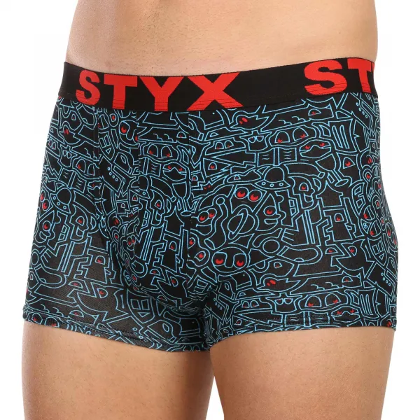 3PACK pánske boxerky Styx art športová guma viacfarebné (3G12672/2) M, trenky