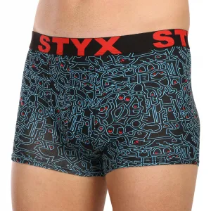 3PACK pánske boxerky Styx art športová guma viacfarebné (3G12672/2) M, trenky