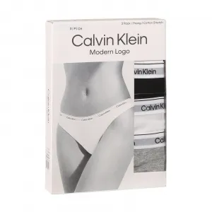 3PACK dámske tangá Calvin Klein viacfarebné (QD5209E-MPI) M