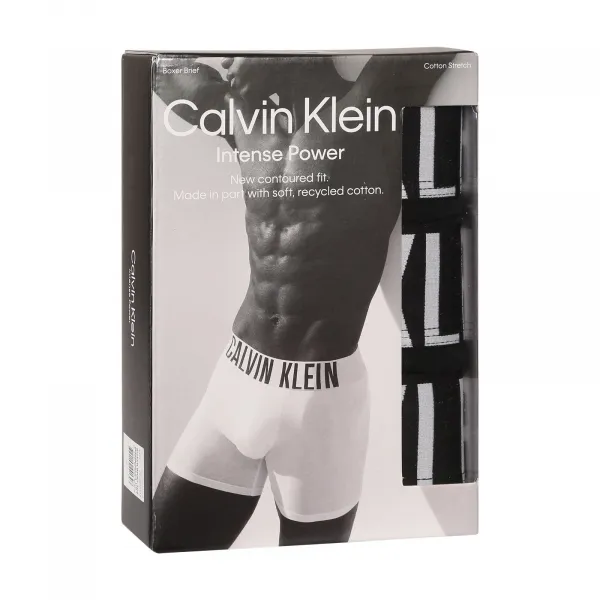 3PACK pánske boxerky Calvin Klein čierne (NB3609A-UB1) M, trenky