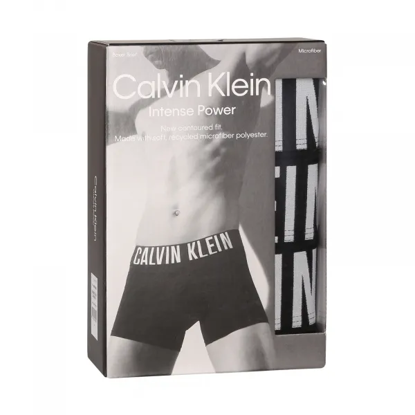 3PACK pánske boxerky Calvin Klein čierne (NB3612A-UB1) M, trenky